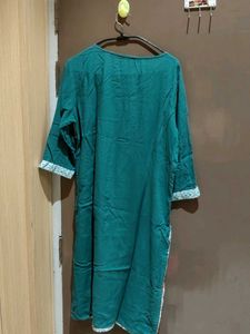 Green Printed Kurta