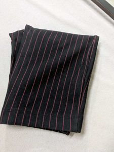 Forever 21 Black Leggings With Red Stripes
