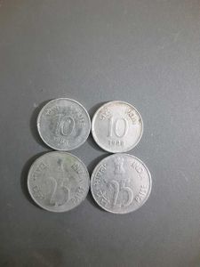 Vintage Indian Coins - 1988