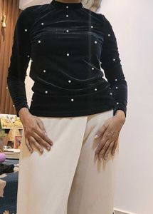 Vero Moda party  Velvet Pearl Top