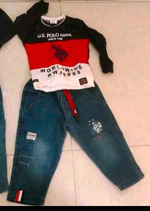 Combo Of 4 Denim Tshirt Set