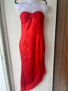 Red Strapless Dress