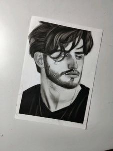 Charcoal Portrait Drawing
