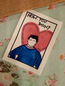 "FRIENDS" POSTCARD Handmade