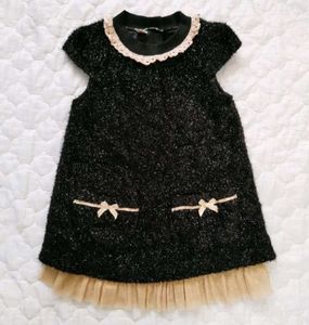 Shiny Partywear Black Dress