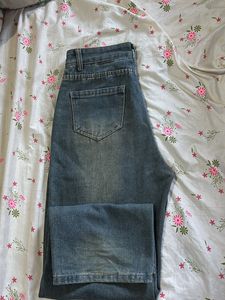 Wide Leg Denim Jeans