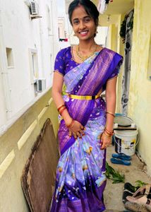 Stiched Blouse With saree One Time Used