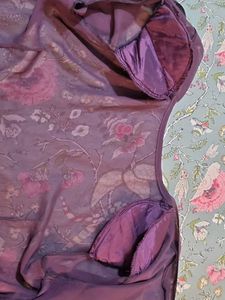 Wine Color Georgette Shrug
