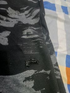Scrach Printed Black Jeans
