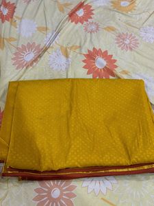 Katpadar Saree Gold Colour