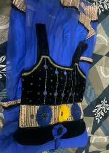 Royal Blue Lehenga Choli Set
