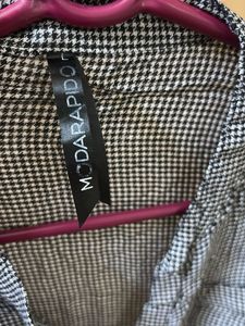 Checkered Button-Up Top