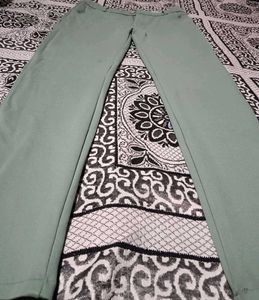 Green casual pants