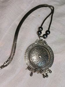 Boho Silver Necklace