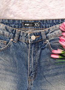 New Fb Sisters Washed Baggy Jeans