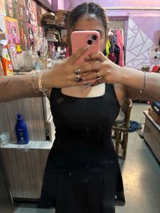 Black skater dress