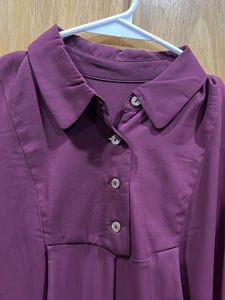 Elegant Purple/Burgandish Blouse