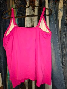 Hot Pink Swim Top 36 - 38 inches stretchable mater