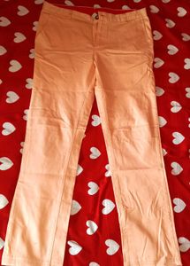 Peach Chinos - Casual Comfort