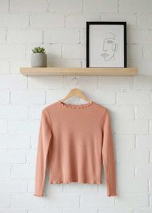 🍑Korean Peach Long Sleeve Top🍑