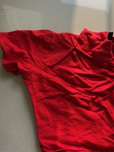 Red One-Shoulder Top