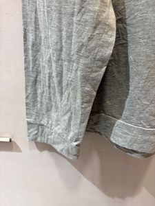 Gray &amp; Black Lace Trimmed Long Sleeve Top