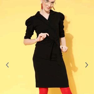 Sassafras Black Partywear Dress