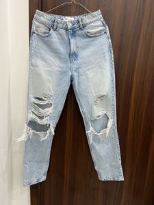 Zara Ripped Mom Jeans