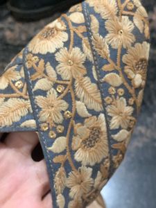 Floral Embroidered Flats