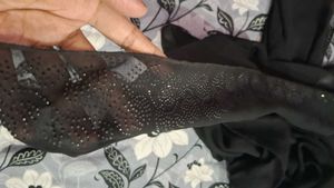 Elegant Black Abaya with Embellishments