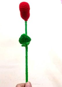 Crochet Heart Flower