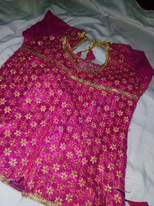 Pink &amp; Gold Top Blouse