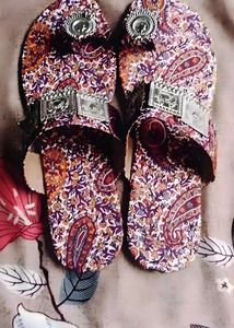 Ethnic Style Floral Sandals