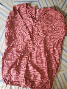 Patterned Top never use cotton to