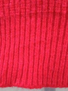 Red Cropped Sweater