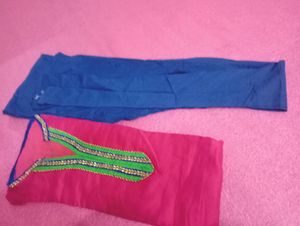 Pink Colour Disaynar Kurti With Chudidar