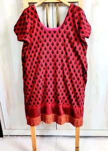 Silk Printed Kurti Size-42-44