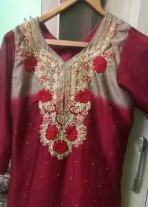 Elegant Maroon Salwar Suit