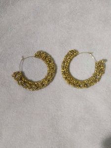 Gold Fashion Hoop Earrings