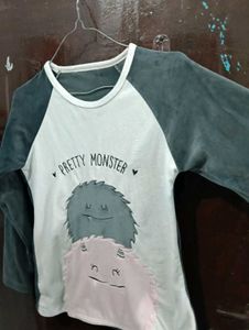 velvet top sweater very good so pretty