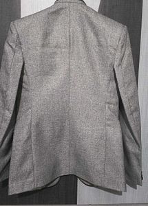 Black Jet Slim Fit Ethnic Blazer For Men