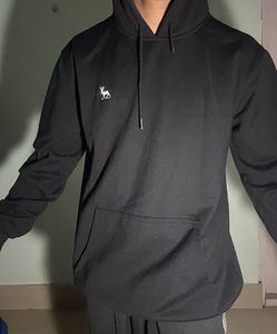 Black Hoodie with Minimalist Design