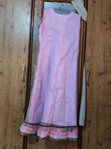 Elegant Pink Anarkali Dress &amp; Dupatta