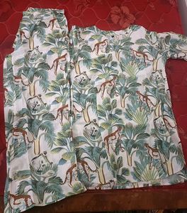 Printed Night Suit