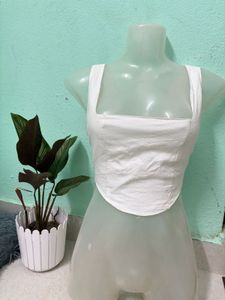 White Crop Top