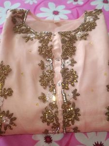 Vintage Peach Sleeveless Dress