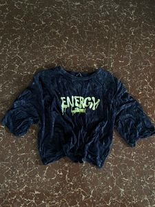 acid washed crop t shirt