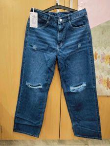 Ripped Wide Leg Jeans (AT)