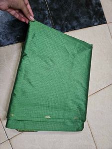 Green Polyester Saree