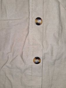 Cute Khaki Button Skirt